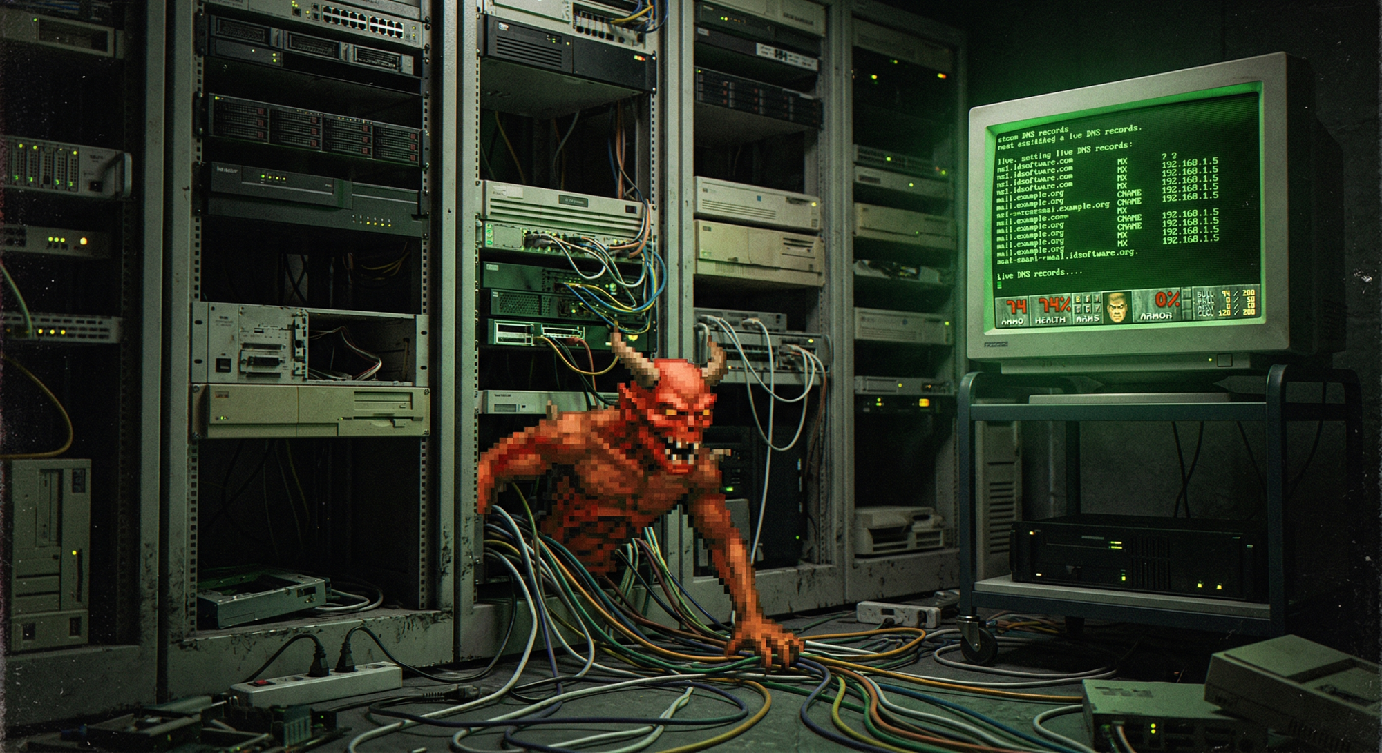 Someone Ran Doom Through DNS Because The Internet Is Unhinged